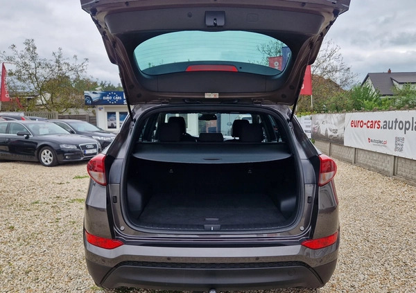 Hyundai Tucson cena 82900 przebieg: 98000, rok produkcji 2019 z Jasień małe 742